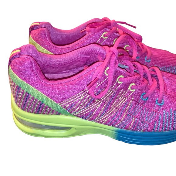 Omega Women's Sneakers in Pink and Green size 10 - Picture 1 of 8
